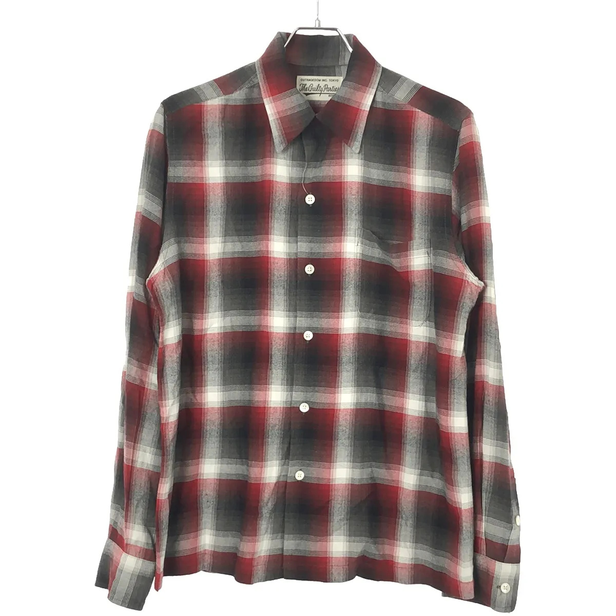 WACKO MARIA ワコマリア CALIFORNIA CHECK OPEN COLLAR SHIRT オンブレチェックレーヨンオープンカラーシャツ