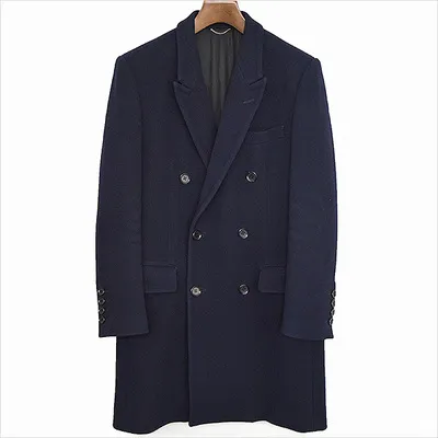 JOHN LAWRENCE SULLIVAN JOHN LAWRENCE SULLIVAN 14AW SUPER KERSEY DOUBLE CHESTERFIELD COAT