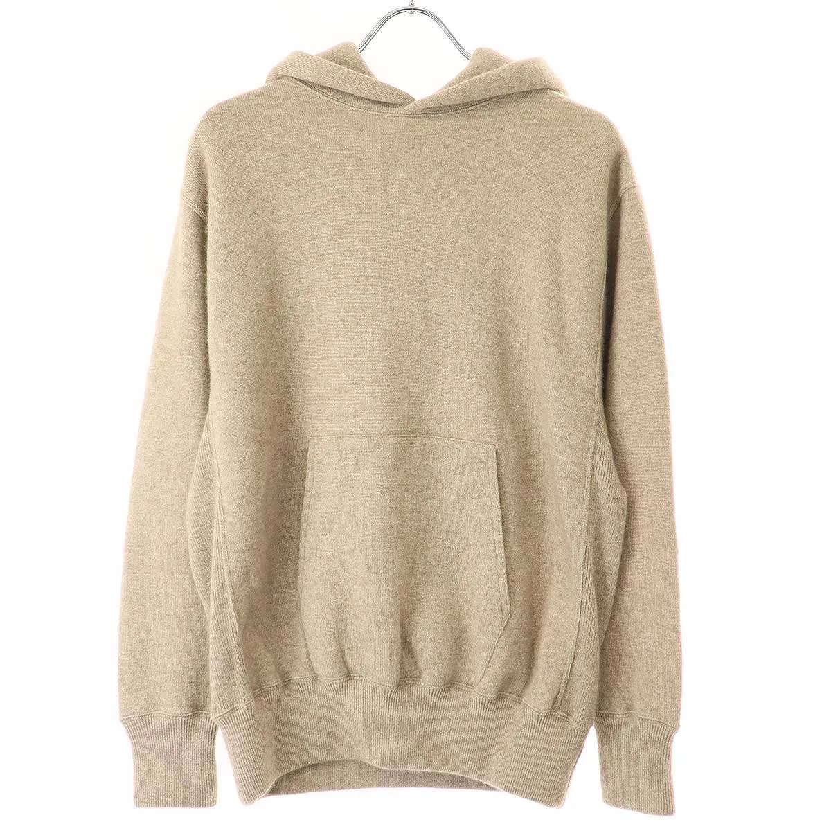 HERILL ヘリル Duofold Double Layer Hooded ピュアカシミヤニットパーカー