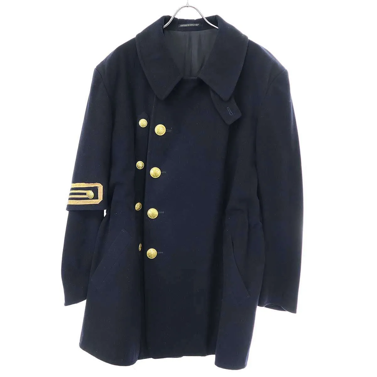 Yohji Yamamoto ヨウジヤマモト プールオム 1992AW Gold Button Napoleon Coat ウールレイヤードナポレオンコート