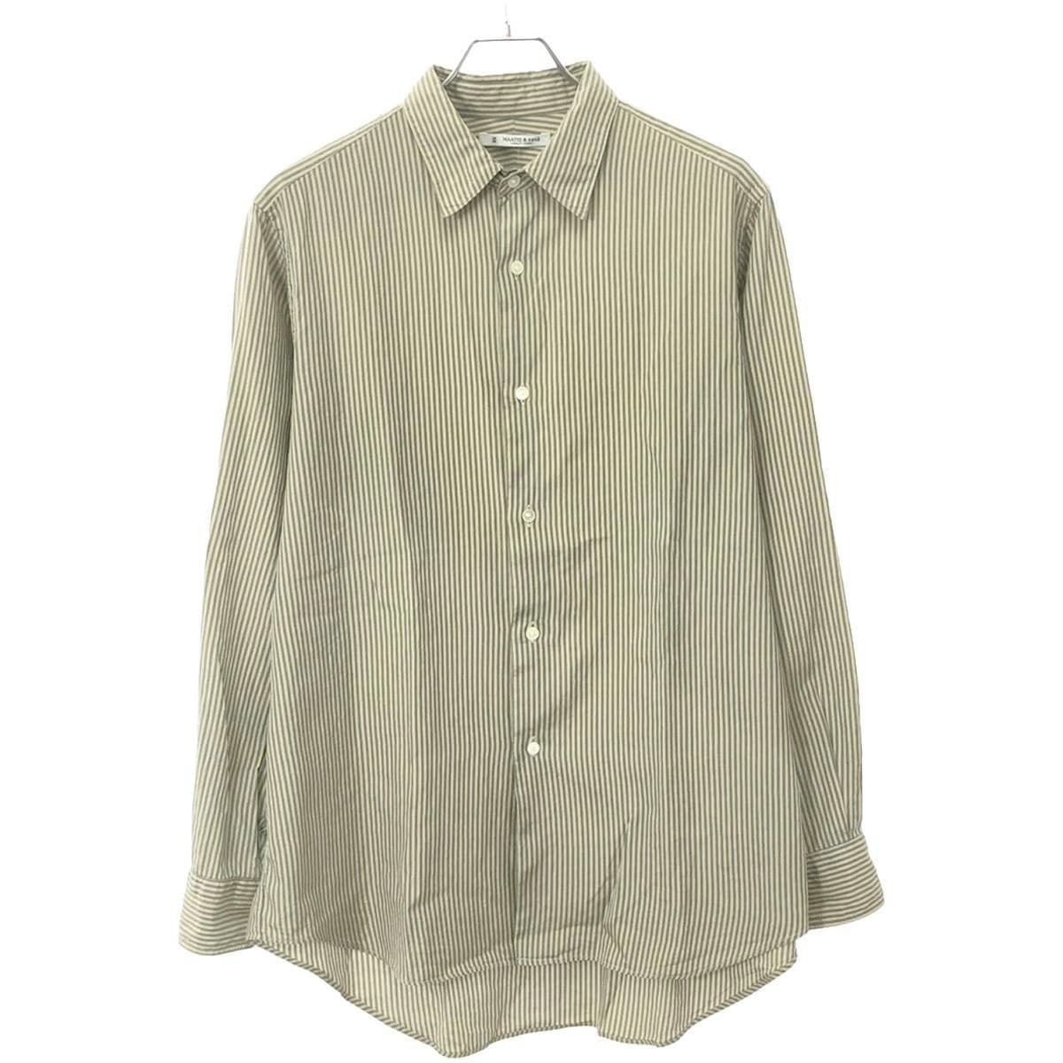 MAATEE&SONS マーティーアンドサンズ 24SS CHARLES コットンシルクストライプシャツ