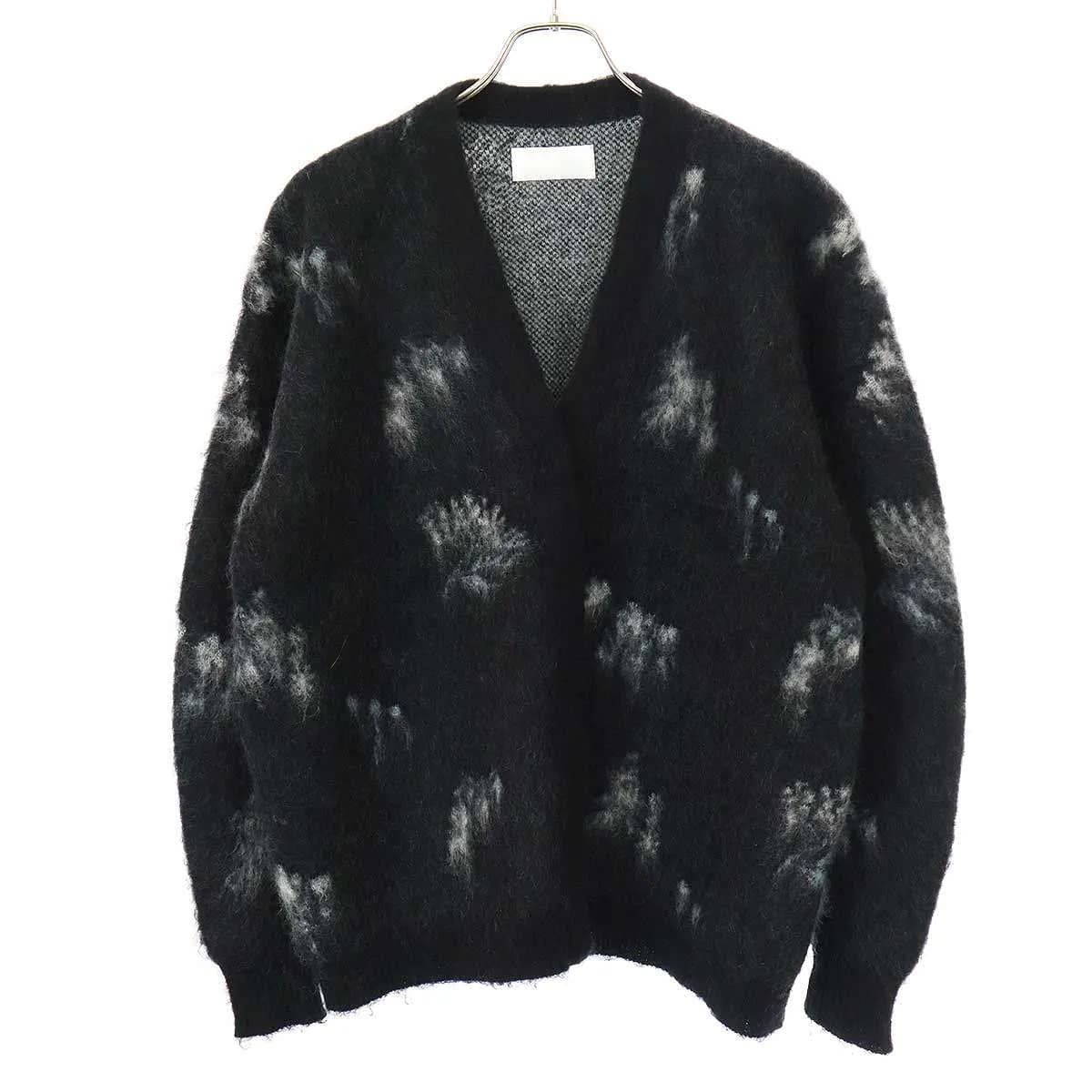 Mame Kurogouchi マメ クロゴウチ 22AW 伊勢丹別注 Wool Mohair Floral Knitted Cardigan ウールモヘヤフローラルニットカーディガン
