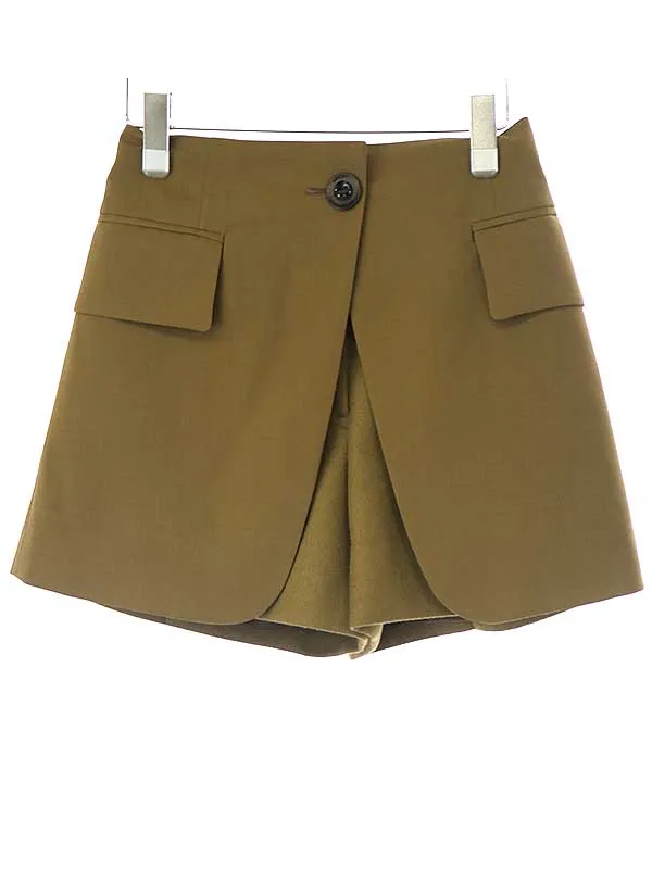 sacai サカイ 21AW メルトンウールレイヤードショーツ