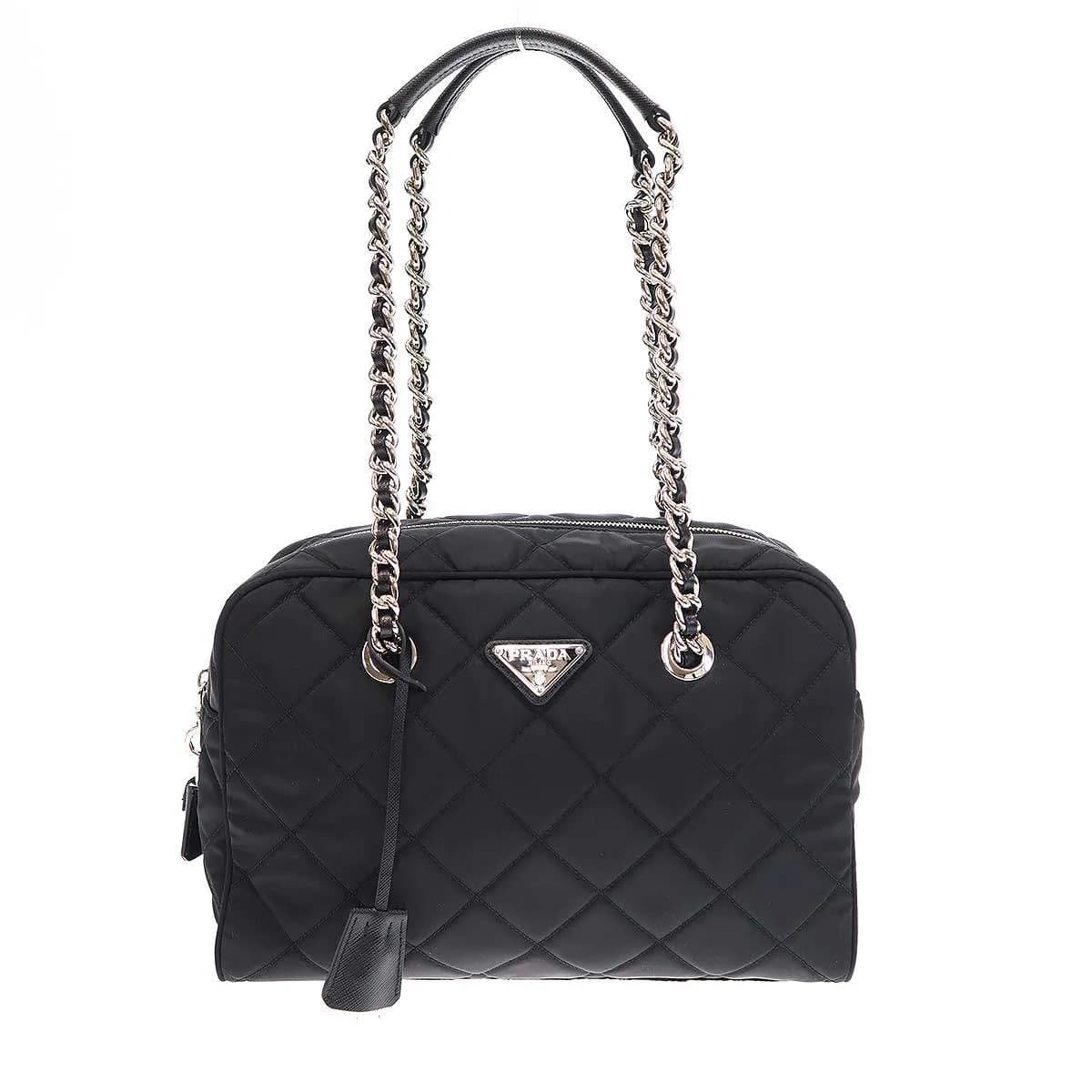 PRADA プラダ Quilted Chain Tote Bag ナイロンキルティングチェーントートバッグ 1BB903