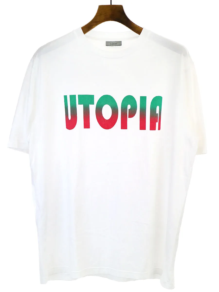 LANVIN ランバン UTOPIA ユートピアコットンジャージープリントTシャツ