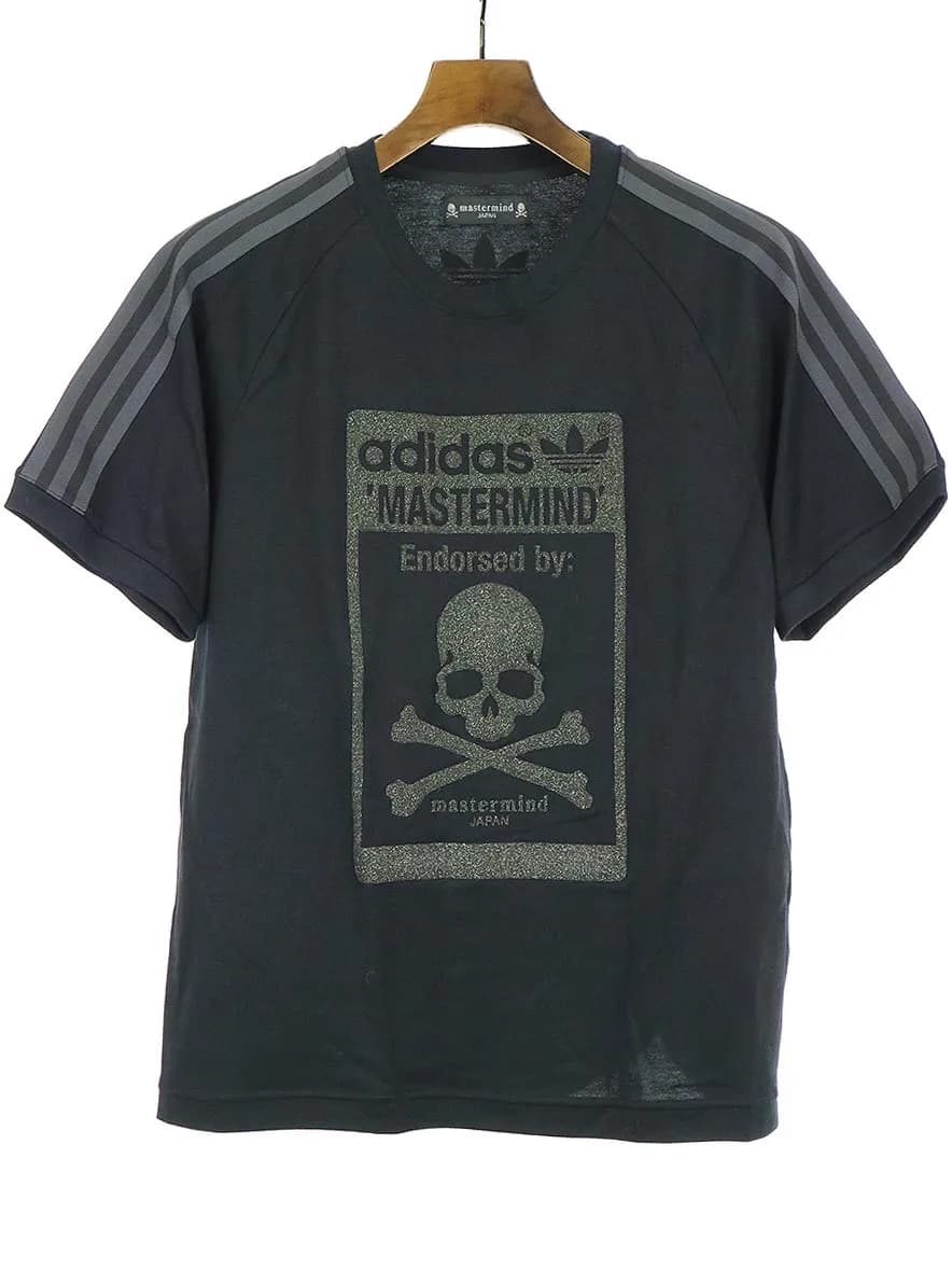 mastermind JAPAN マスターマインドジャパン×アディダス 13SS LOGO 3LINE TEE ロゴ3ラインTシャツ