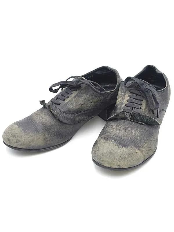 COMME des GARCONS コムデギャルソン USED加工レザーヒールシューズ