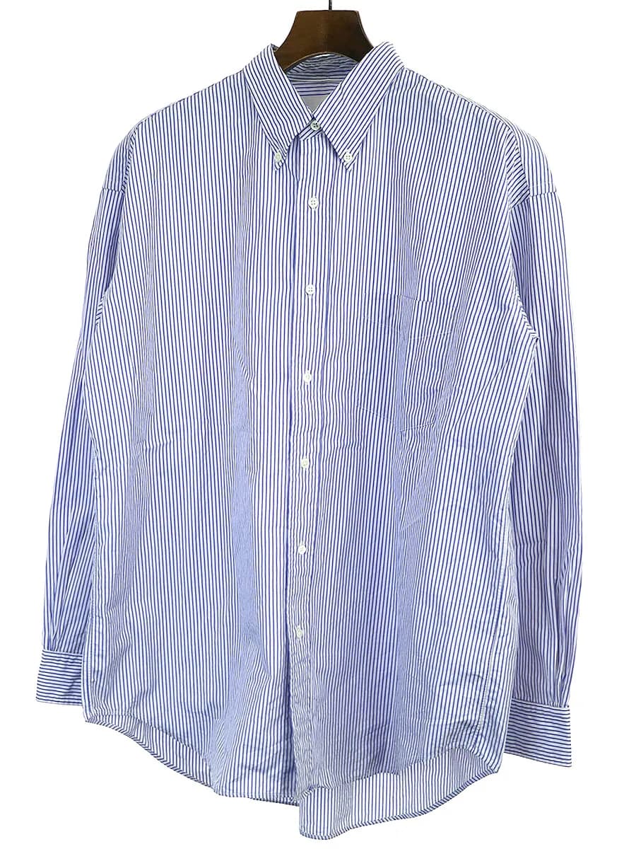 Graphpaper グラフペーパー Thomas Mason L/S B.D Shirt ストライプシャツ