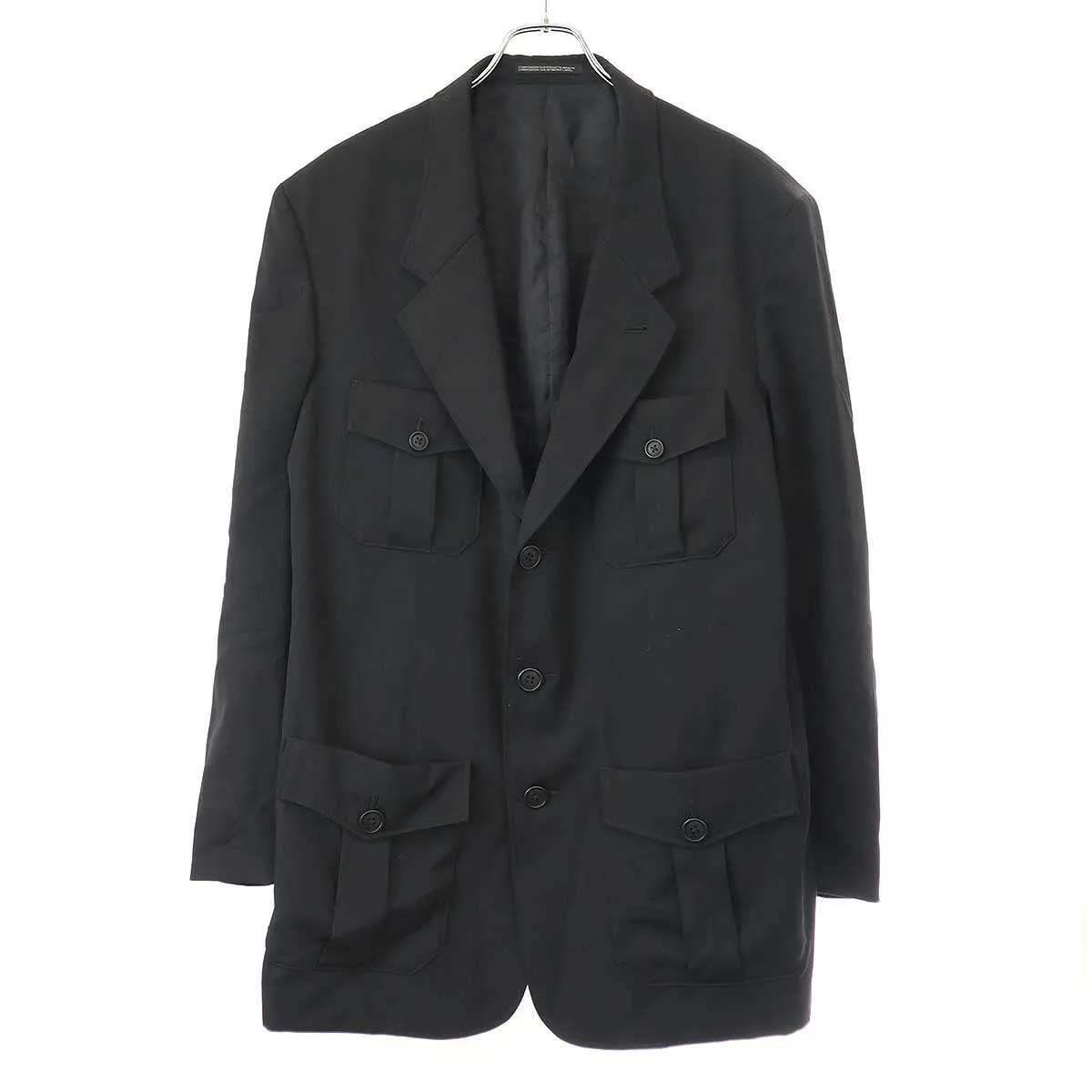 Y's ワイズ フォーメン 24AW GABARDINE 4-POCKET 3-BUTTON JACKET ウールギャバジン4ポケットジャケット