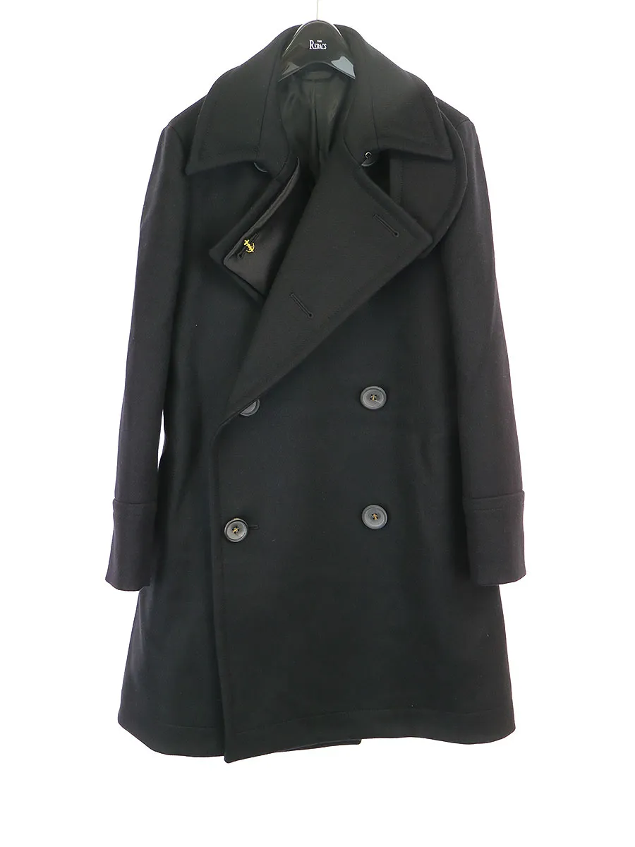 THE RERACS ザ リラクス 18AW ラペル切替メルトンウールPコート
