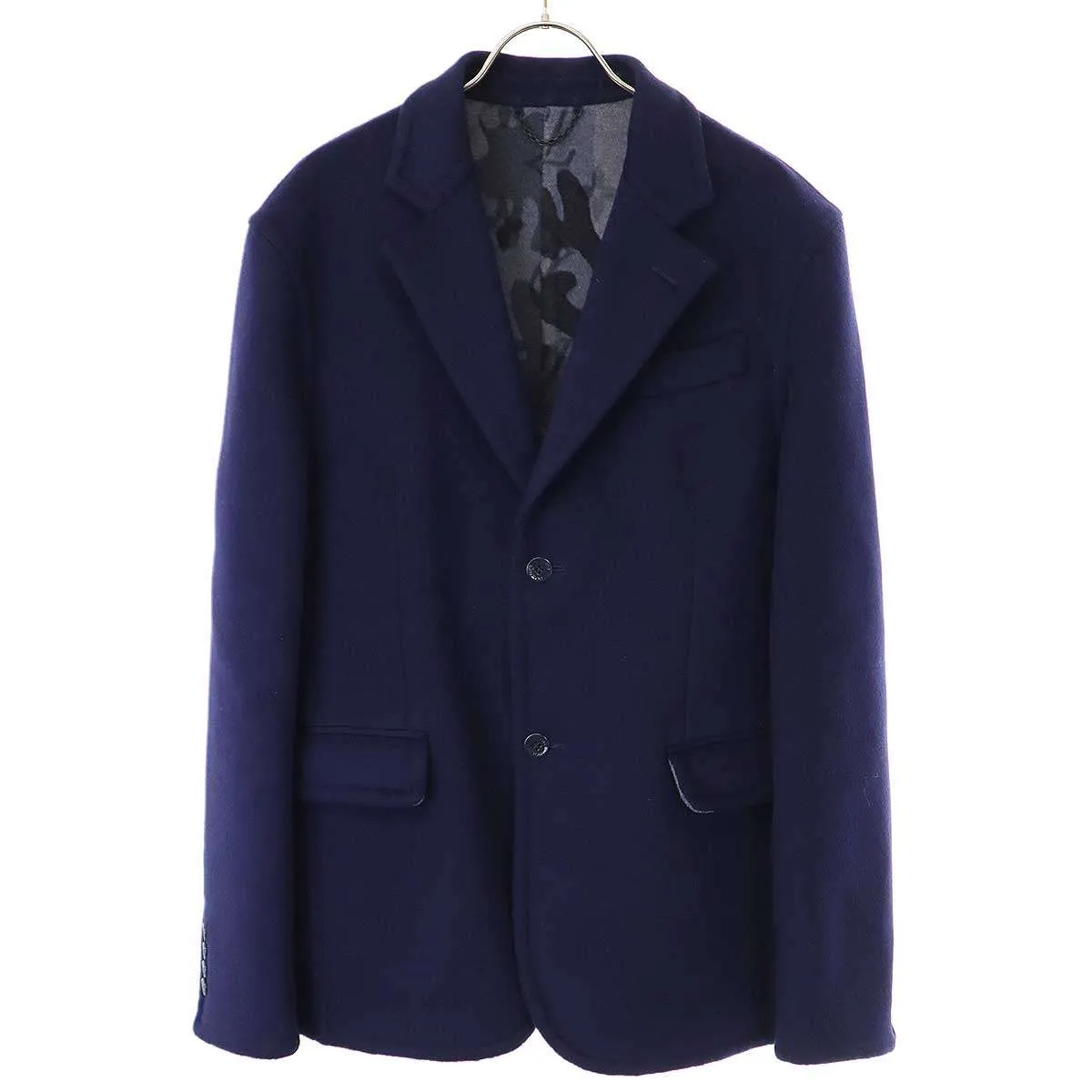 LOUIS VUITTON ルイヴィトン ウールカモフラージュ テーラードジャケット HJJ01EVZU