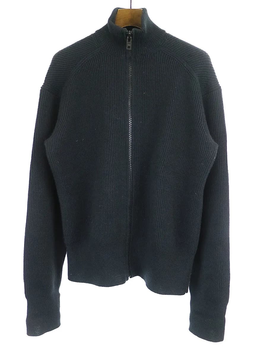 Yohji Yamamoto ヨウジヤマモト プールオム ドライバーズ ジップアップ ニットセーター