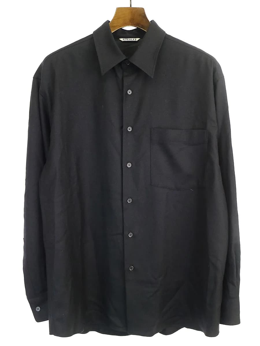 AURALEE オーラリー 20AW SUPER LIGHT WOOL SHIRTS スーパーライトウールシャツ