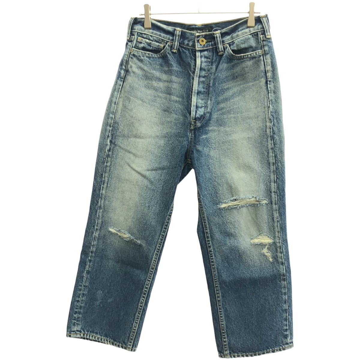 MADISON BLUE マディソンブルー CRASHED SAROUEL クラッシュ加工サルエルデニムパンツ MB224-3001