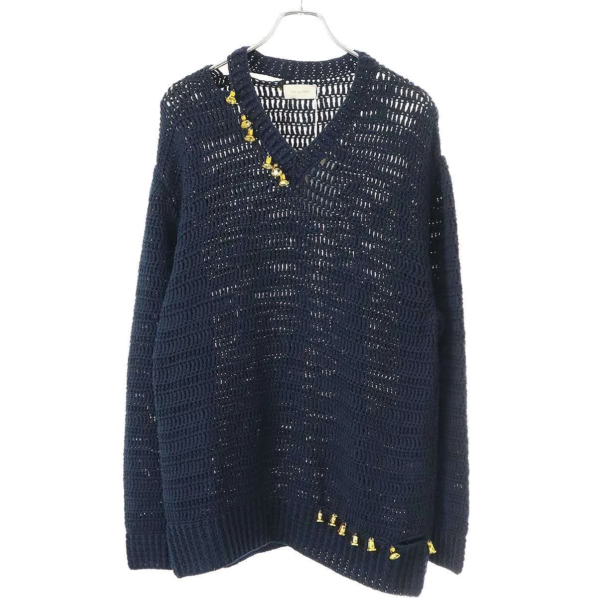 BED J.W. FORD ベッドフォード 25SS V-neck Bell Sweater Vネックベールニットセーター