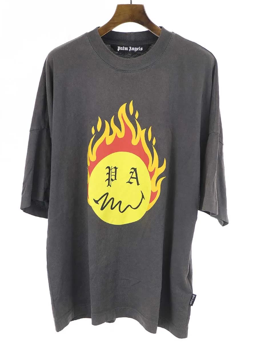 Palm Angels パーム エンジェルズ SMILEY ロゴプリントTシャツ