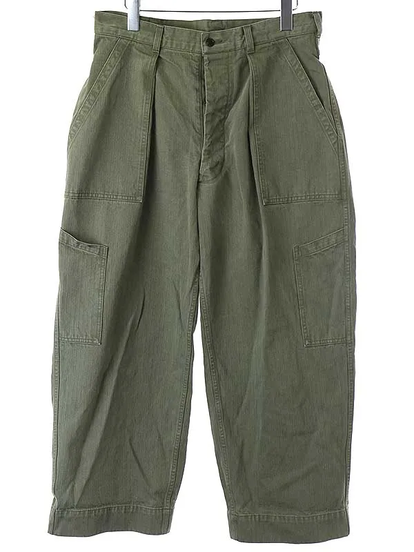 A.PRESSE ア プレッセ 22SS USAF Hemmed Bottoms Pants ミリタリーワイドパンツ