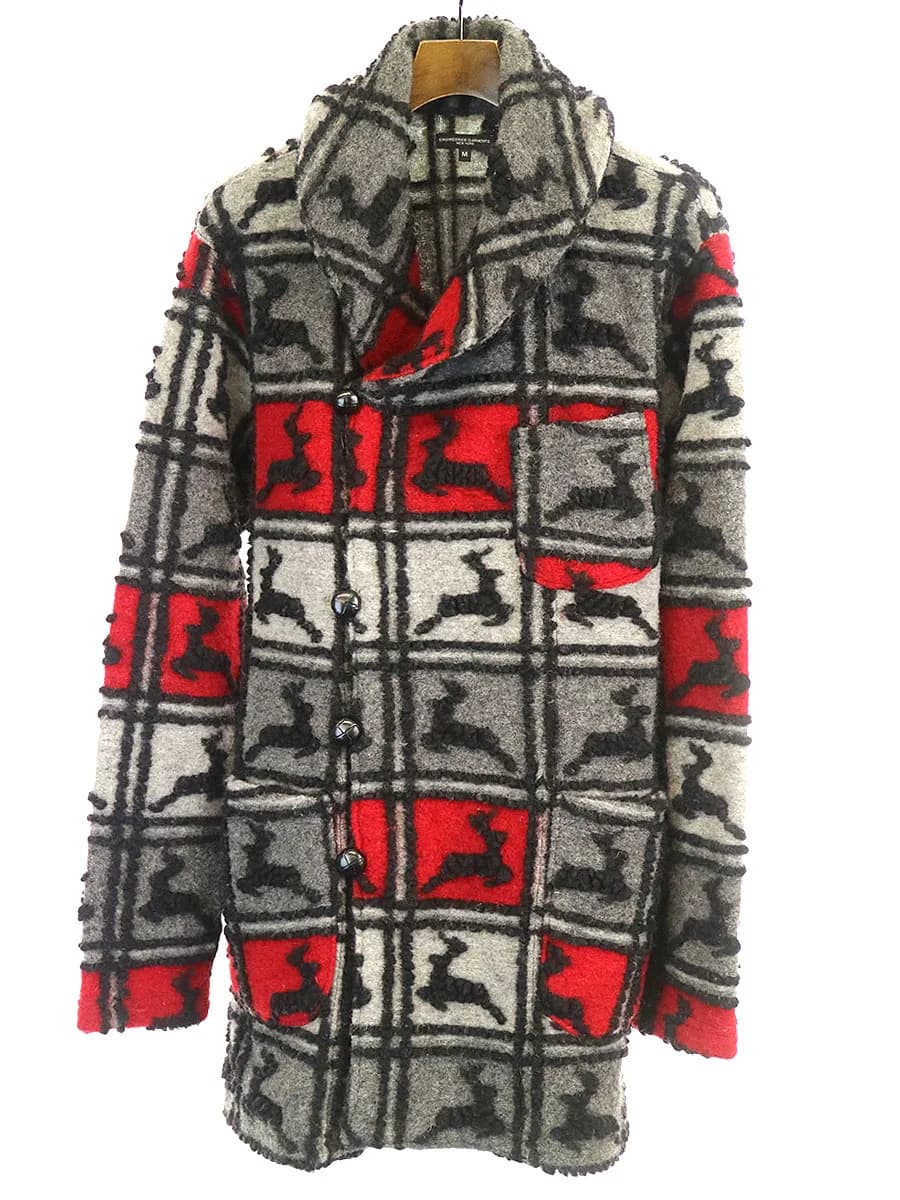 Engineered Garments エンジニアードガーメンツ 16AW SHAWL COLLAR KNIT JACKET ディアジャカードショールカラーニットジャケット