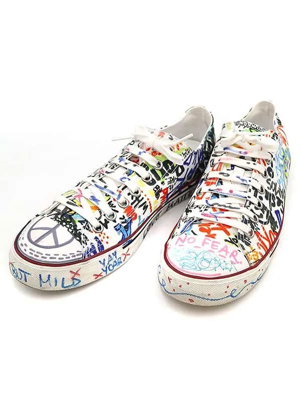 VETEMENTS ヴェトモン 18SS Graffiti Low Cut Sneaker ローカットスニーカー