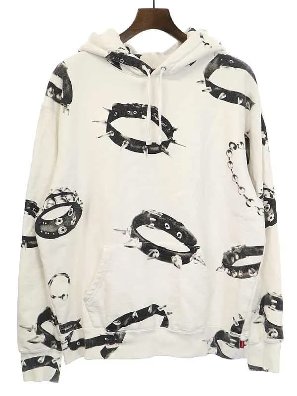 Supreme シュプリーム 20AW STUDDED COLLARS HOODED SWEATSHIRT スウェットパーカー