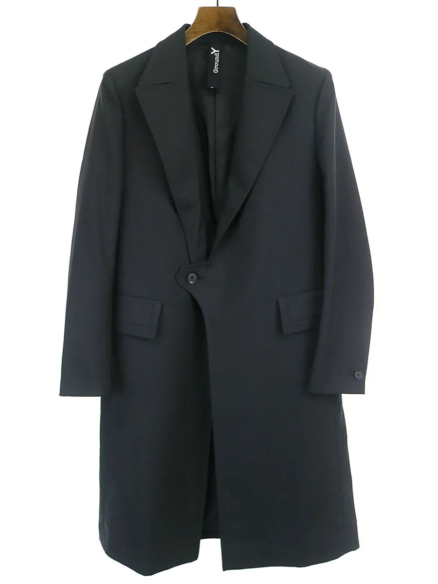 Yohji Yamamoto グラウンド ワイ ウールロングコート