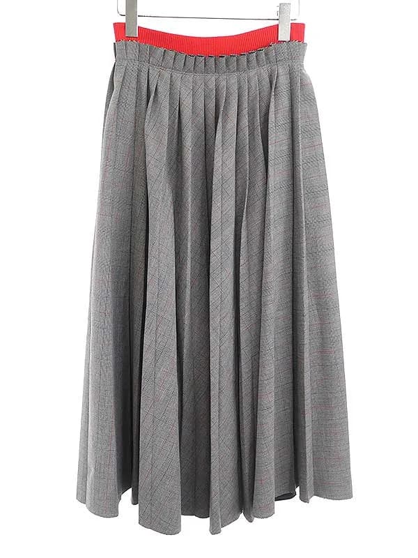 ENFOLD エンフォルド 19AW グレンチェックプリーツスカート