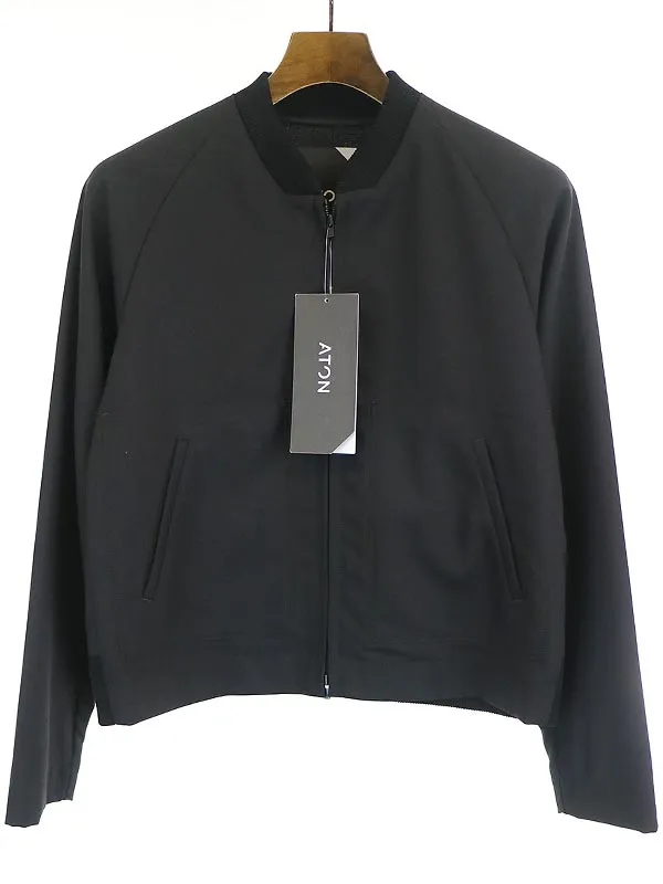 Aton エイトン 19AW TENNIS BOLUSON ウールフォックステニスブルゾン