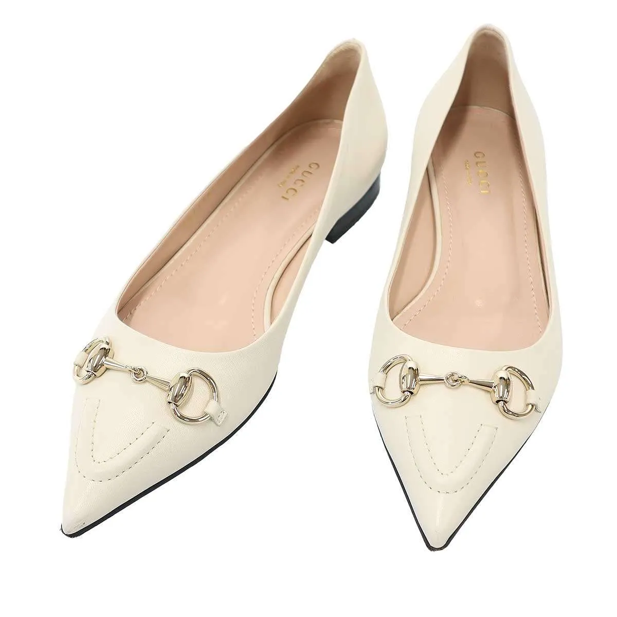 GUCCI グッチ ホースビット フラットパンプス 787776
