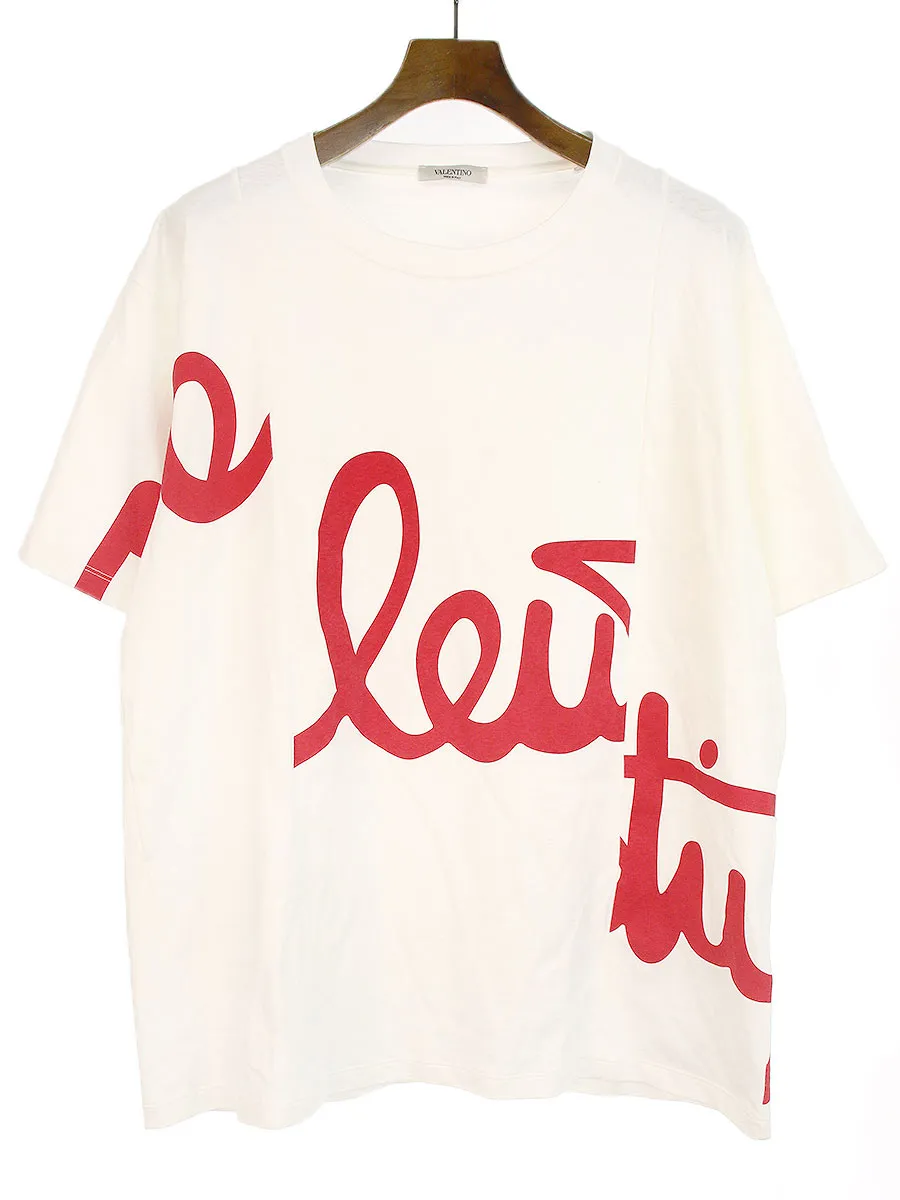 VALENTINO ヴァレンティノ 20AW ロゴプリント再構築Tシャツ