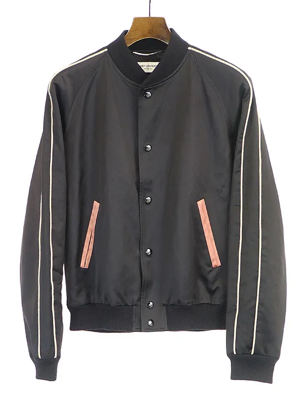 SAINT LAURENT サンローラン パリ 19SS YSL DISCO バックプリントバーシティジャケット