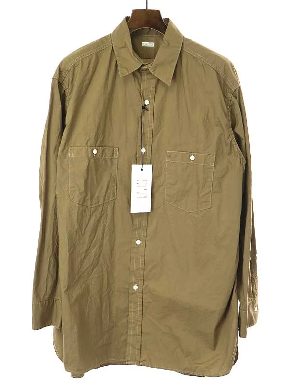 A.PRESSE ア プレッセ 22AW Over Dyeing Military Shirt ミリタリーシャツ
