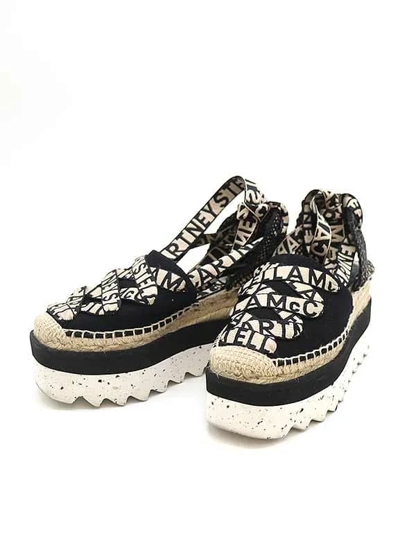 Stella McCartney ステラ マッカートニー Gaia Platform Espadrilles エスパドリーユリボンサンダル