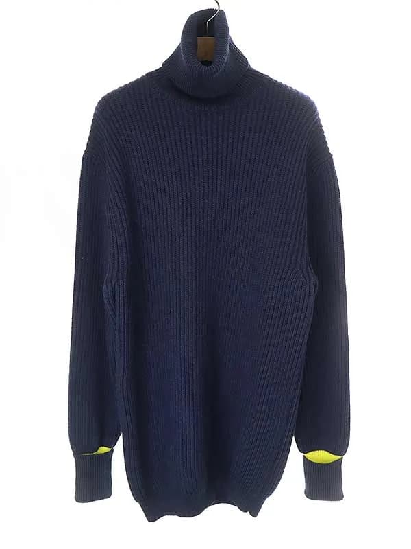Maison Margiela メゾンマルジェラ 18AW 白タグ オーバーサイズタートルネックニットセーター