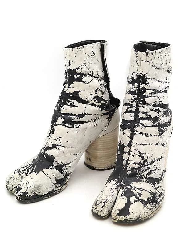 Maison Margiela メゾン マルタン マルジェラ 初期 ペンキ加工足袋ヒールブーツ