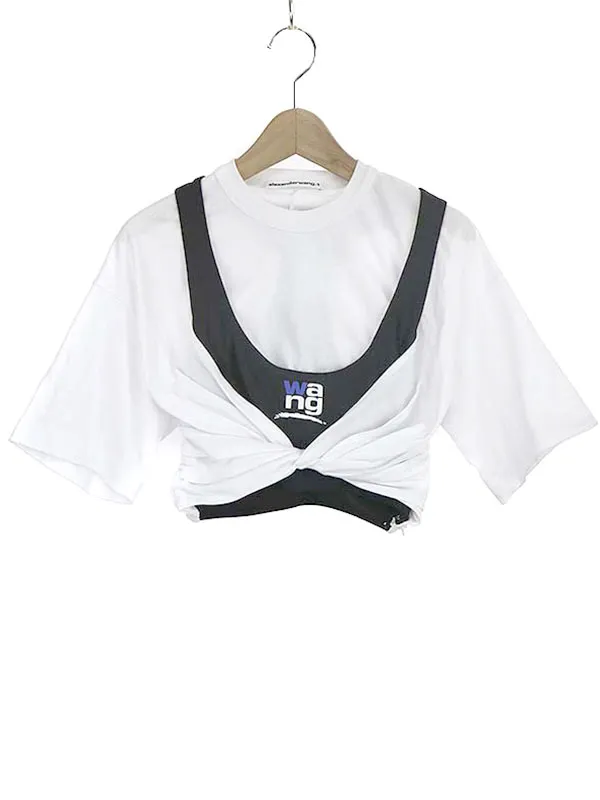 ALEXANDER WANG アレキサンダーワン ロゴツイストデザインTシャツ