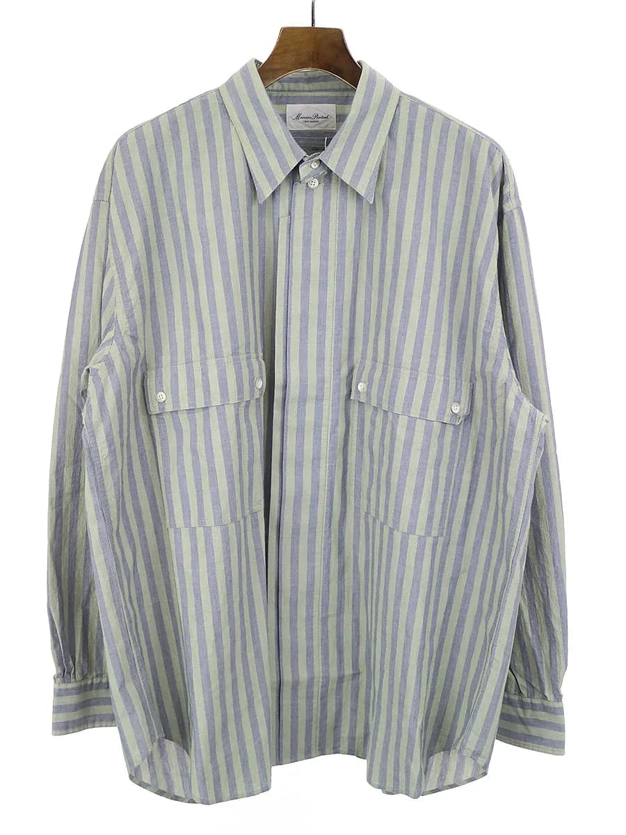 Marvine Pontiak Shirt Makers マービンポンティアックシャツメーカーズ 20SS CPO SH コットンストライプシャツ