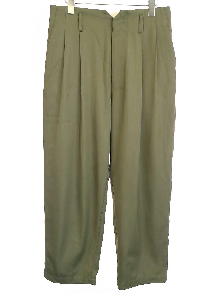 Edwina Horl エドウィナホール 21SS コットンレーヨン2タックパンツ