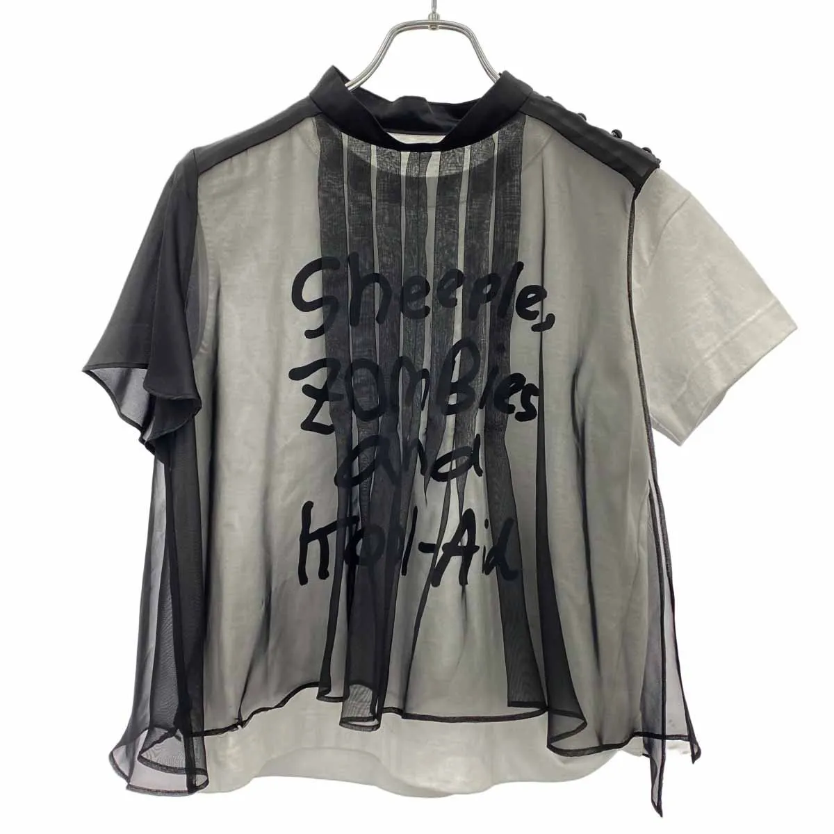 sacai サカイ 22AW madsaki Chiffon Mix シフォンレイヤードトップス
