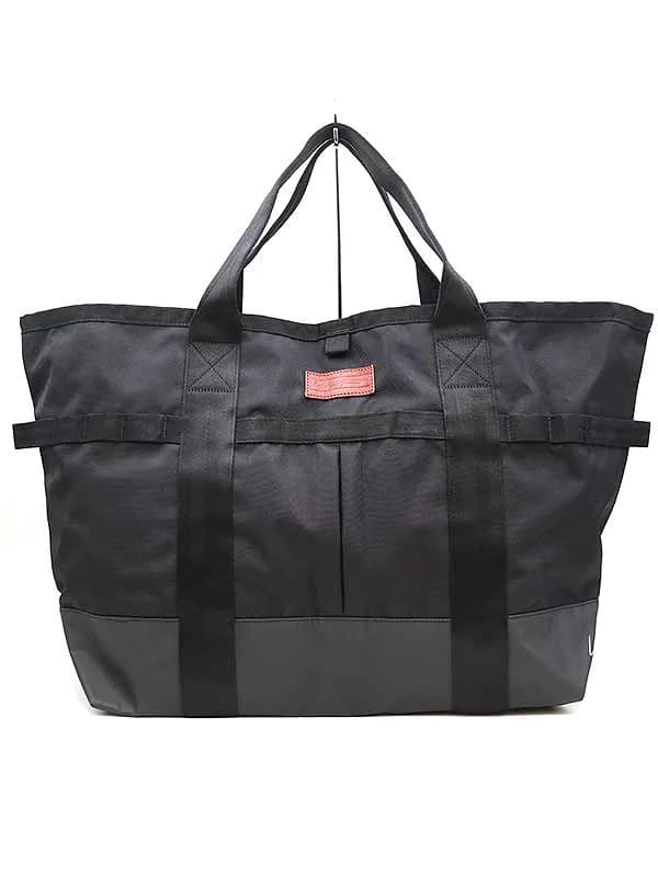 Yohji Yamamoto ヨウジヤマモト プールオム × ニューエラ 19AW Tote Bag L YY logo ロゴレザーパッチラージトートバッグ