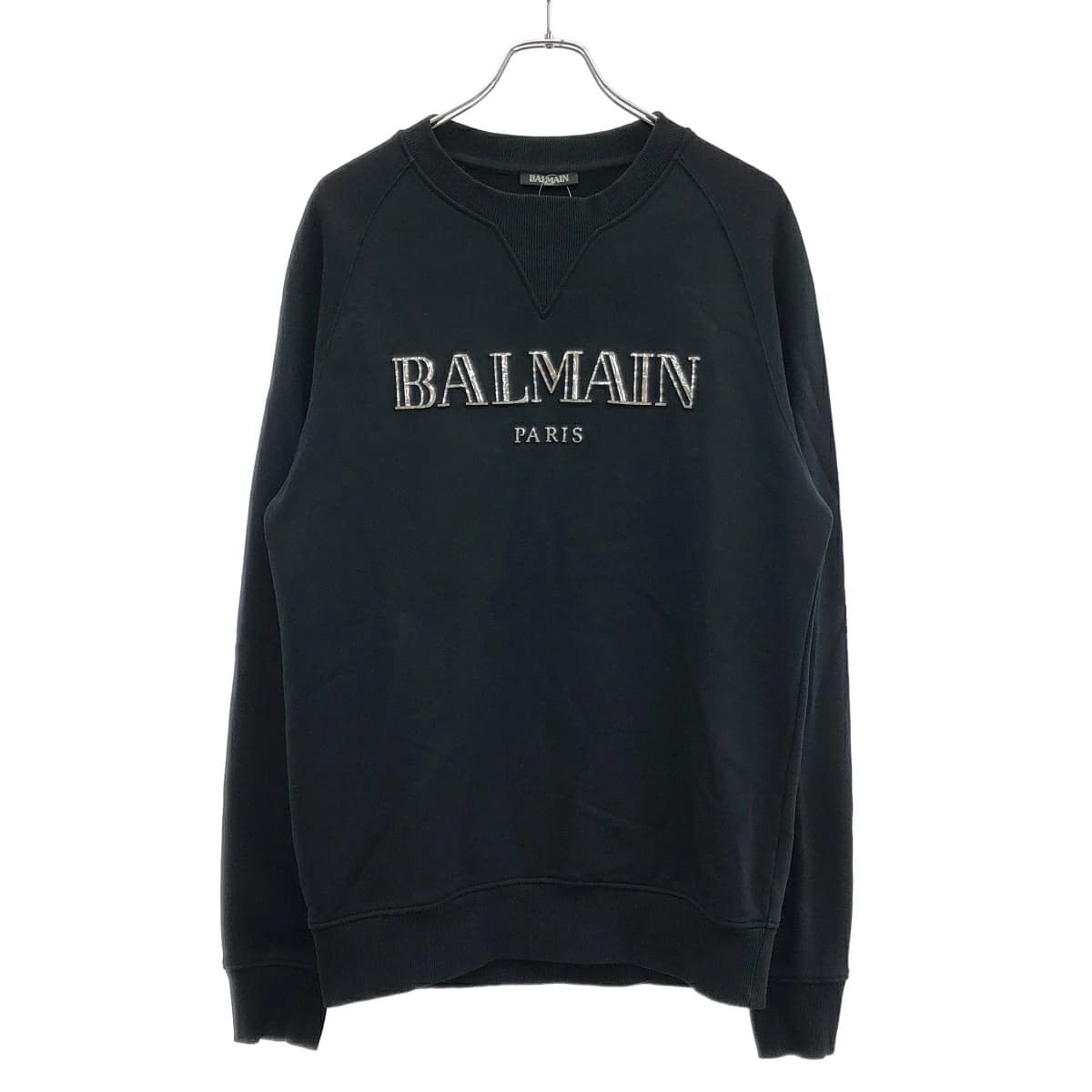 BALMAIN HOMME バルマン メタルロゴスウェットトレーナー SH13279I106