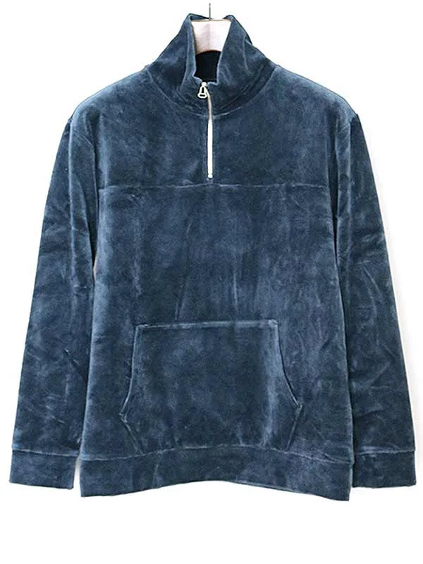 STILL BY HAND スティルバイハンド 17AW コーデュロイハーフジッププルオーバー