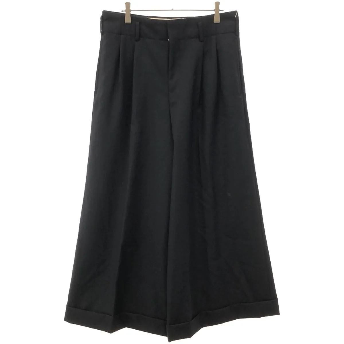 COMME des GARCONS コムデギャルソン 23SS ウールポリエステル2タックワイドトラウザーズパンツ