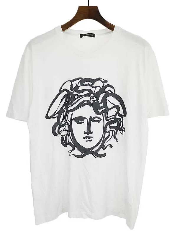 VERSACE ヴェルサーチ メデューサペイントデザインTシャツ