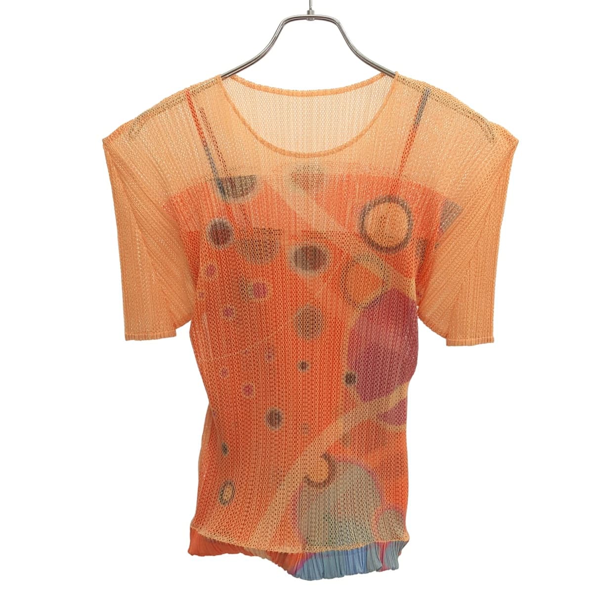 ISSEY MIYAKE プリーツプリーズ イッセイミヤケ メッシュプリーツTシャツ PP12-JK324