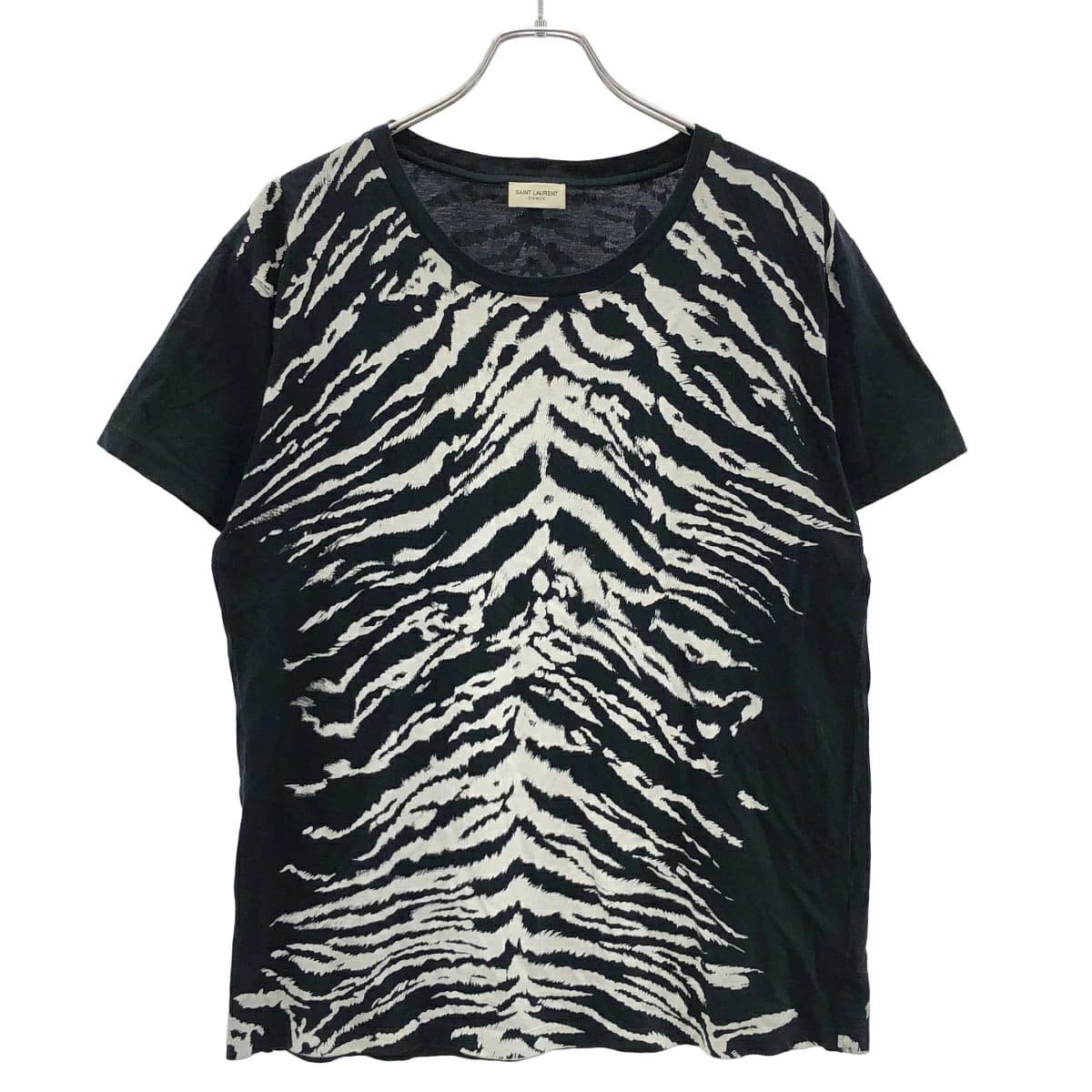 SAINT LAURENT サンローラン パリ 14SS ゼブラプリントTシャツ 341493 Y2FL1