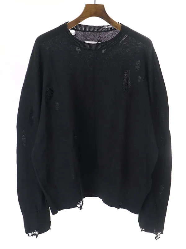 stein シュタイン 21SS OVERSIZED DAMAGED KNIT LS ダメージ加工ニットセーター