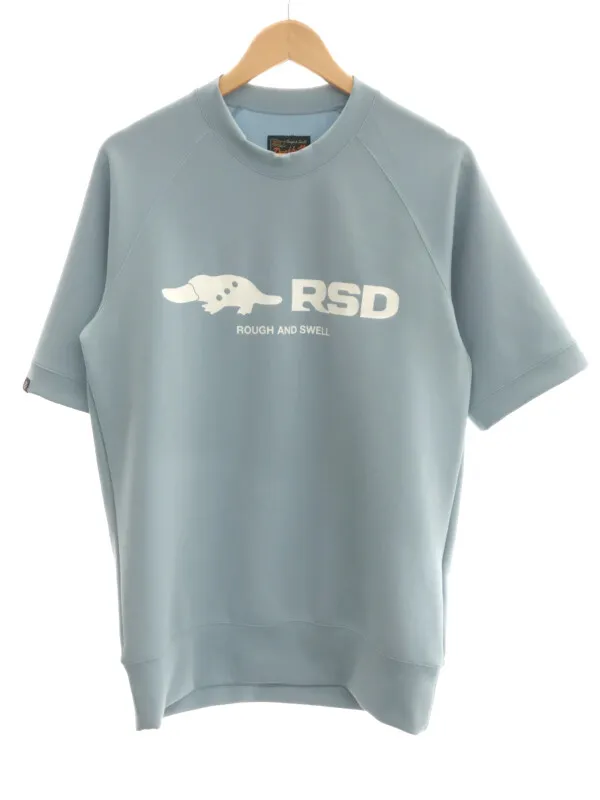 rough&swell ラフ アンド スウェル ロゴプリントボンディングTシャツ