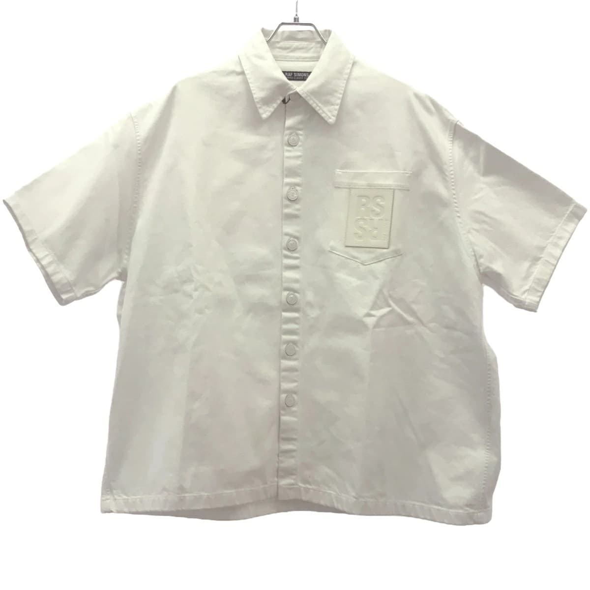 RAF SIMONS ラフシモンズ 23SS OVERSIZED SHORT SLEEVED DENIM SHIRT ショートスリーブデニムシャツ 231-M245