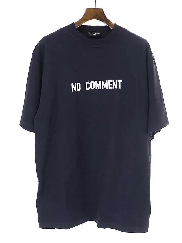 BALENCIAGA バレンシアガ 22SS NO COMMENT ダメージ加工オーバーサイズTシャツ
