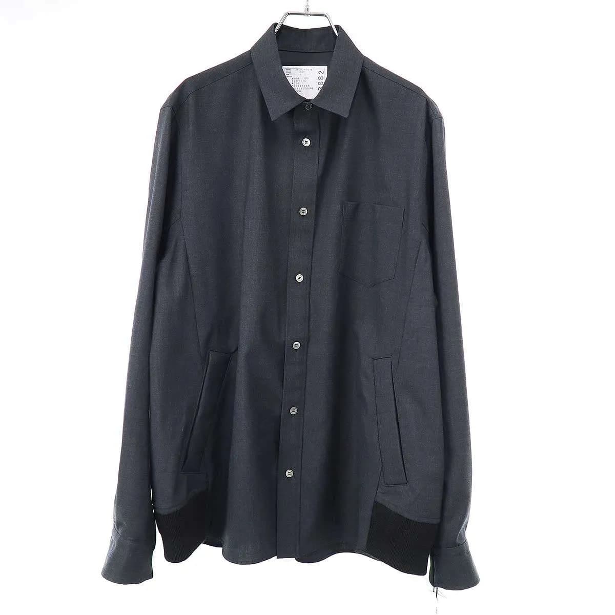sacai サカイ 25AW Suiting Shirt スーチングシャツ 25-03882M